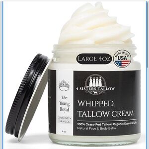 100% Grass Fed Beef Tallow For Face & Skin - All Natural Tallow Face Cream